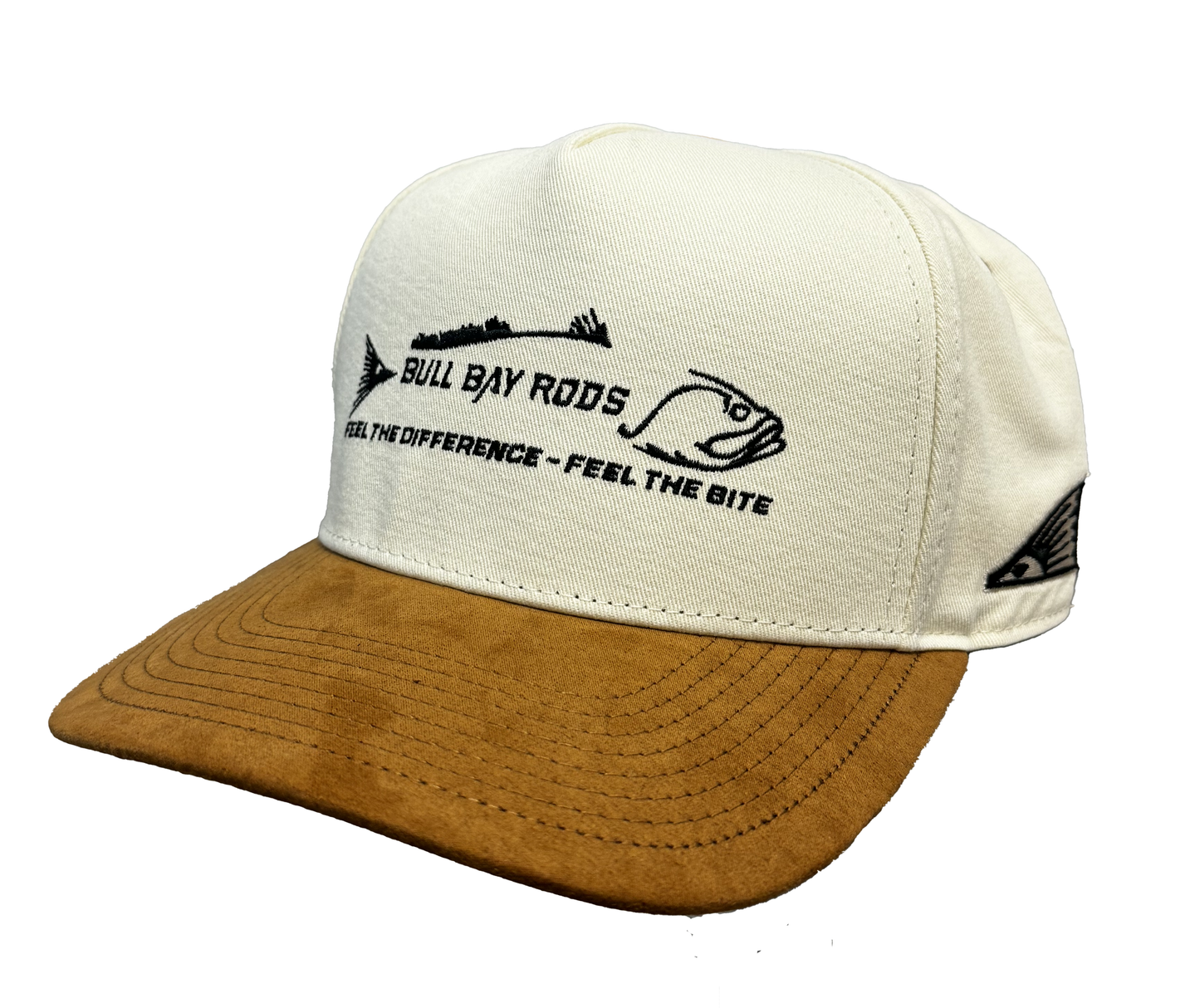 Bull Bay Rods Cream & Tobacco Suede Hat
