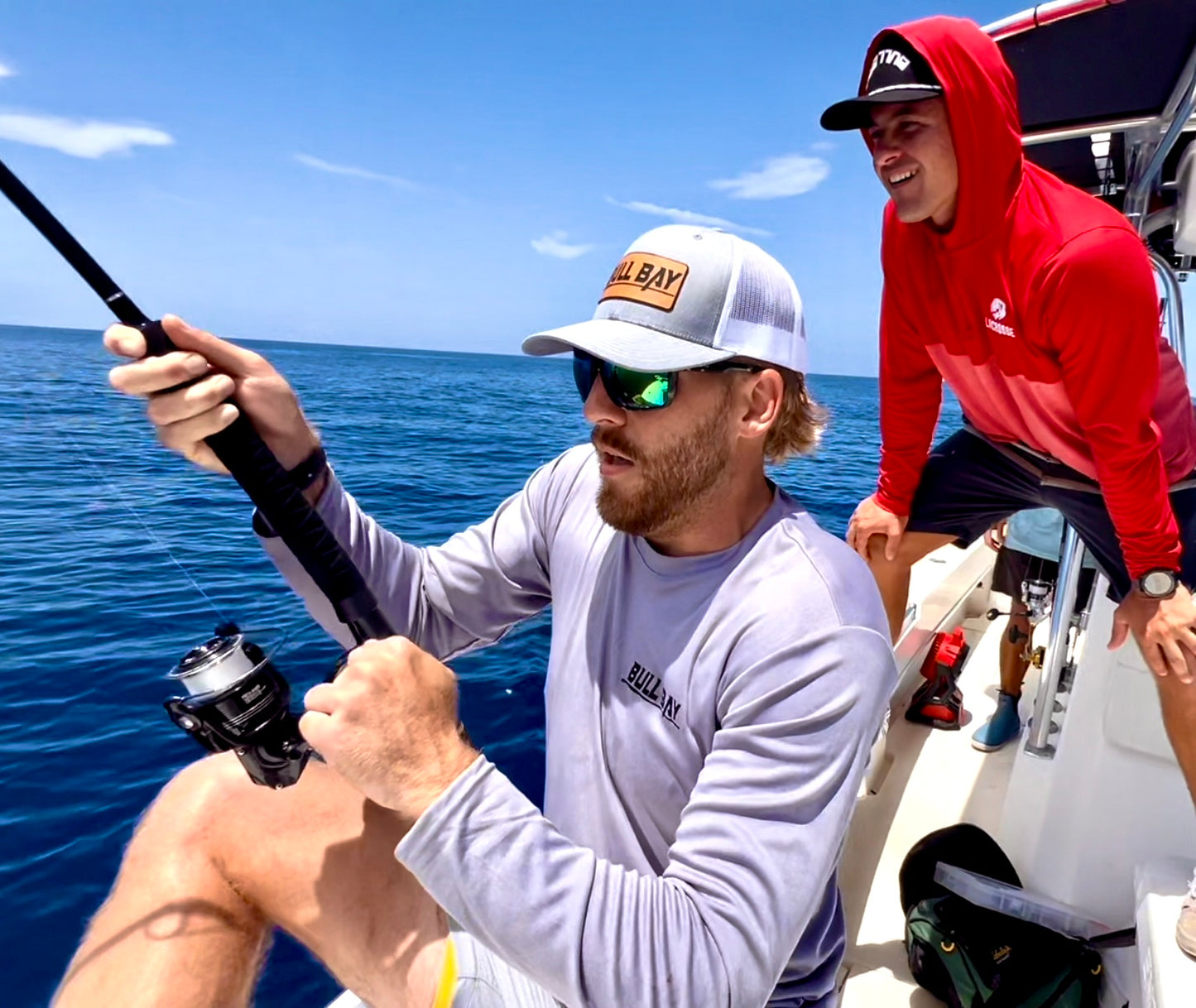 Bull Bay Leather Patch Trucker Hat