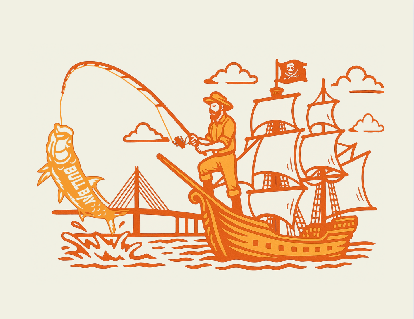 Creamsicle Tarpon Tee