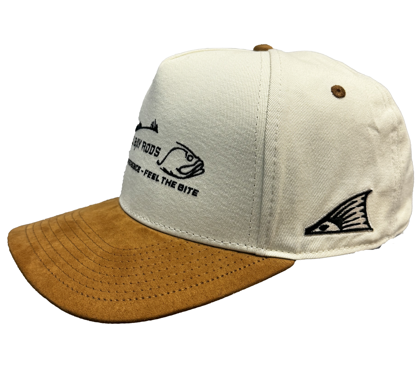 Bull Bay Rods Cream & Tobacco Suede Hat