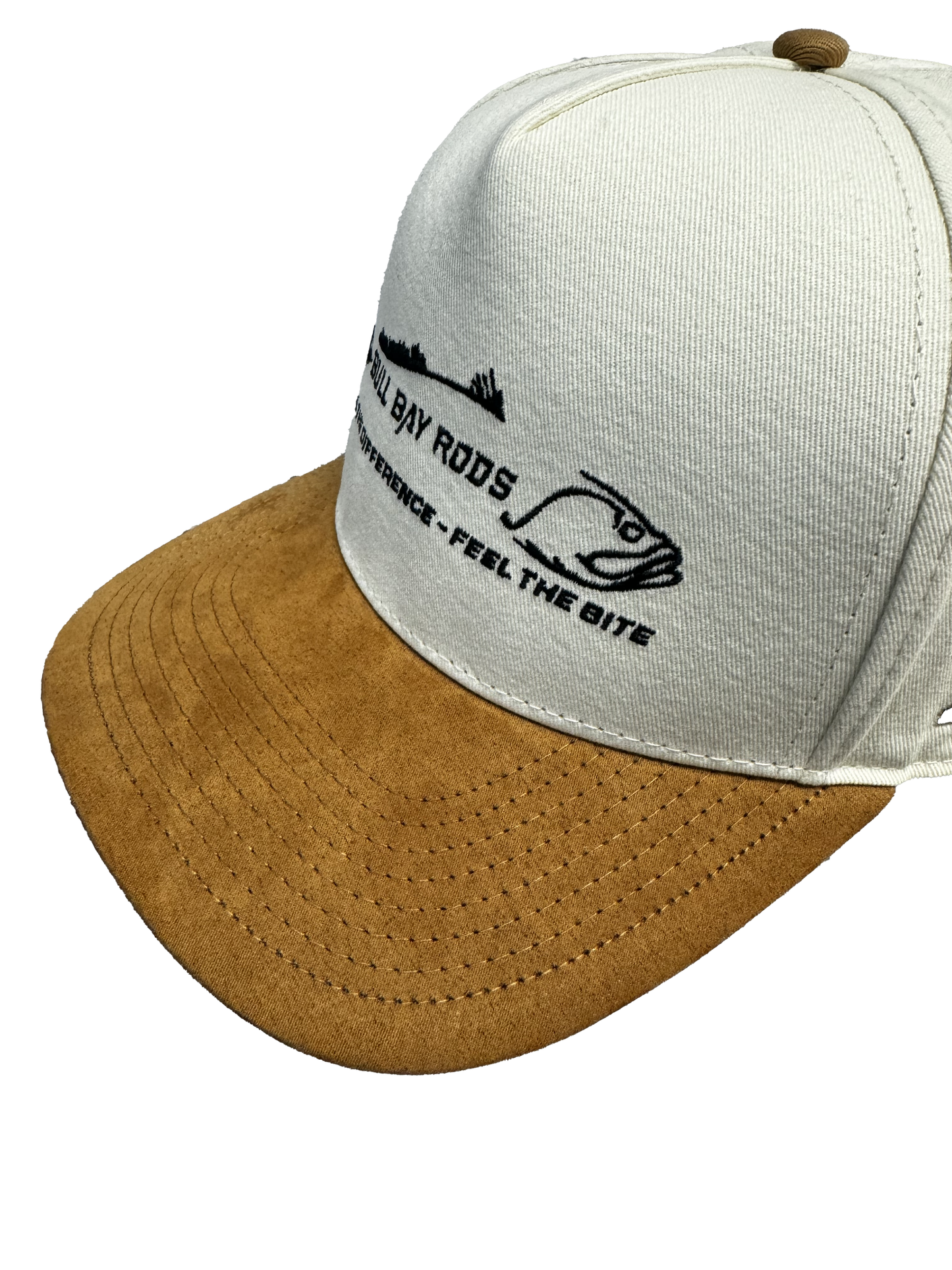 Bull Bay Rods Cream & Tobacco Suede Hat