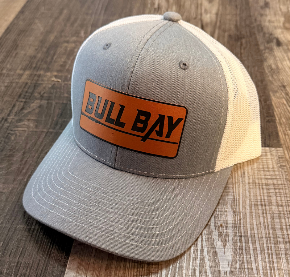 Bull Bay Leather Patch Trucker Hat