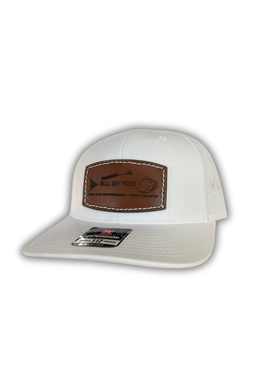 BBR Leather Patch Hat- White