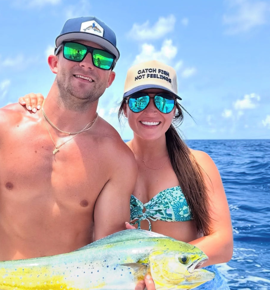 Bull Bay “Catch Fish Not Feelings” Trucker Hat