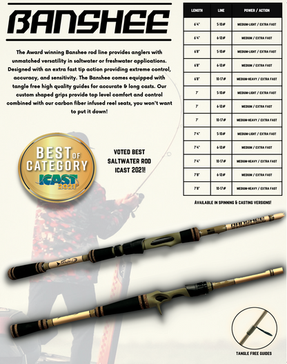 Banshee Baitcasting Rod
