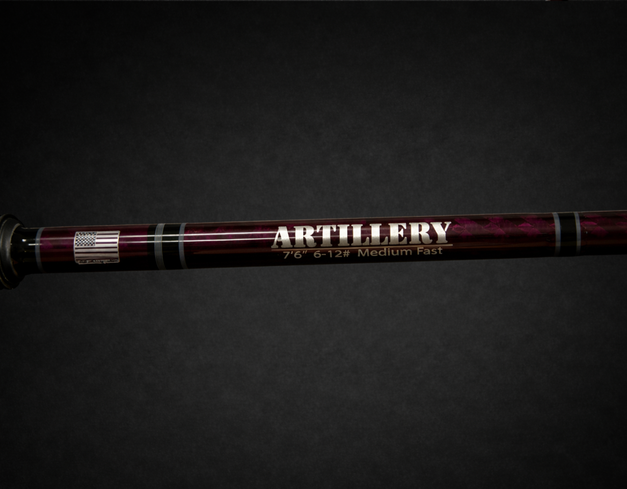 Limited Edition Artillery Custom Rod: 7'6" 6-12#