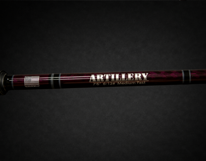 Limited Edition Artillery Custom Rod: 7'6" 6-12#