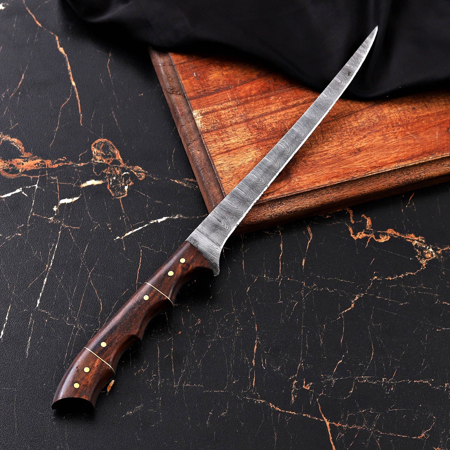 Fishing Fillet Knife Custom Damascus Steel Knife - Wholesale