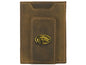 Bass Vintage Tan Leather Magnetic Front Pocket Wallet