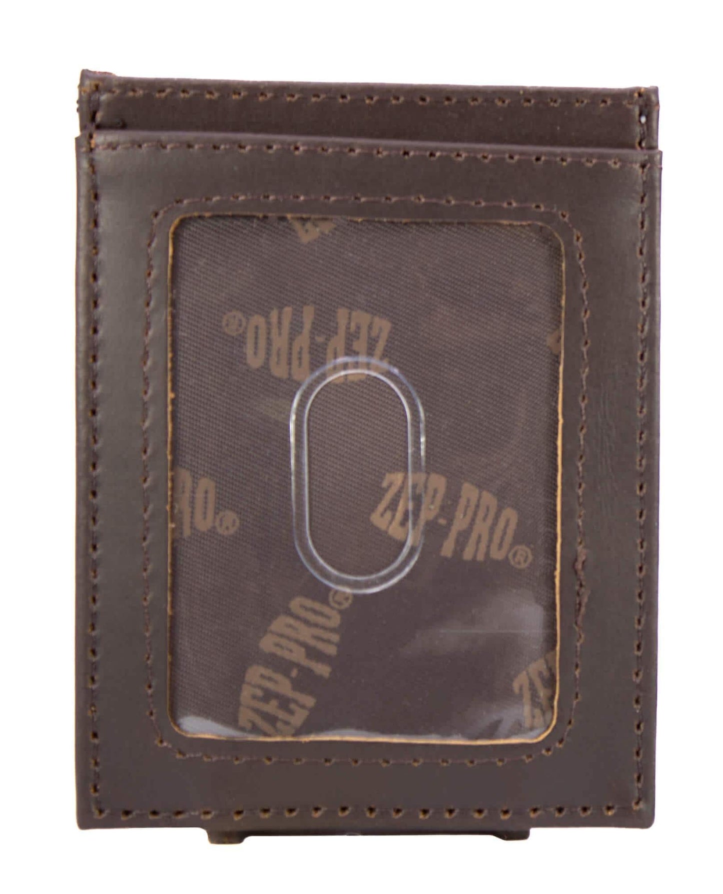 Lab Men's Magnetic Front Pocket Old School Camo Leather Wallet.: Brown/Tan Camo
